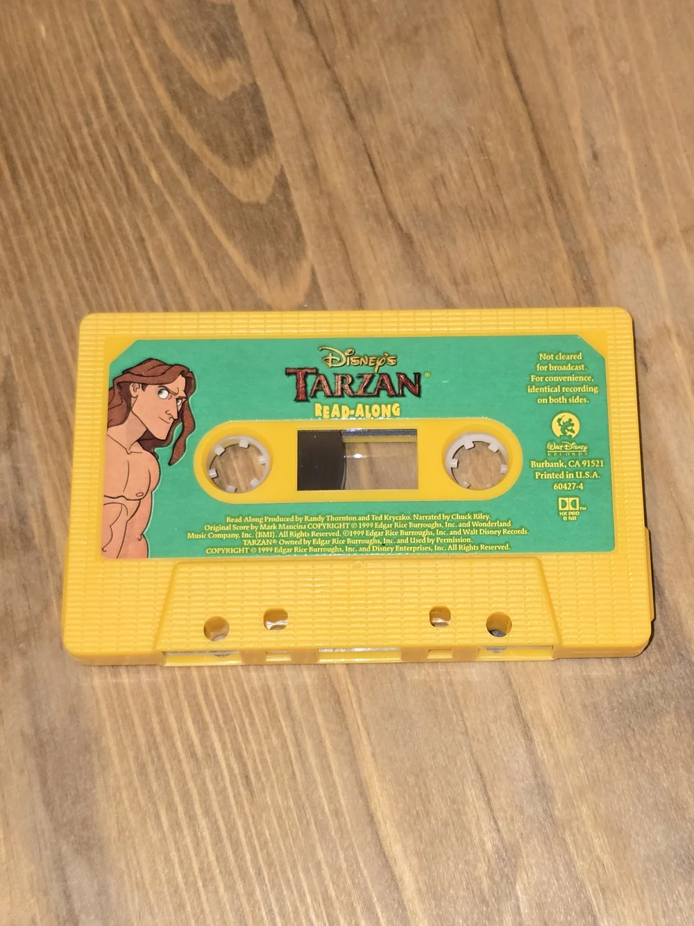 Disney Tarzan Read-Along Audio Cassette Tape 1999 Vintage